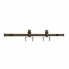Outwater 5ft Top Mount Sliding Barndoor Hdwe Kit for Single Door up to 30in Oil Rubbed Bronze Powder Coated 3P5.7.00095